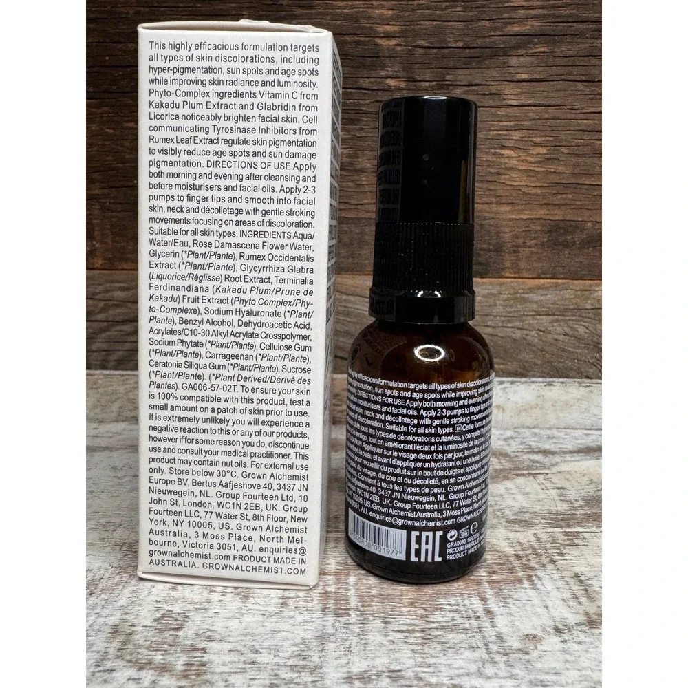 Grown Alchemist Brightening Serum 25ml | Full Size‎ NIB | MSRP=$70